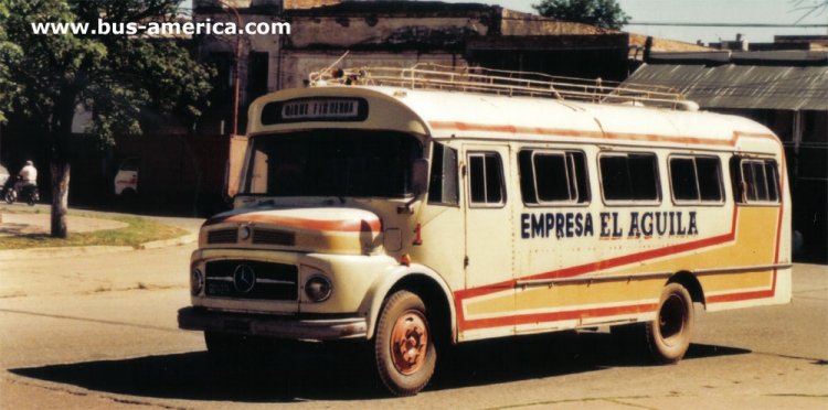 Mercedes-Benz LO 1112 - Andreoli y D`Alessandro - El Aguila
G.014273
[url=https://bus-america.com/galeria/displayimage.php?pid=6606]https://bus-america.com/galeria/displayimage.php?pid=6606[/url]

El Aguila (Prov.Sgo.Estero), interno 1
