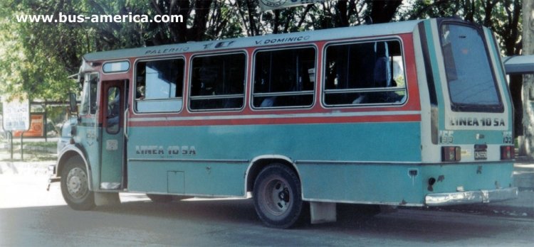 Mercedes-Benz LO 1114 - Ottaviano 10/85 - Línea 10
C.845550

Línea 10 (Buenos Aires), interno 155

