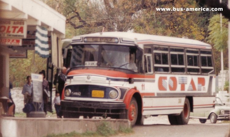 Mercedes-Benz LO 1114 - SICA - COTAP
[url=http://galeria.bus-america.com/displayimage.php?pos=-336]C.989542[/url]
[url=http://galeria.bus-america.com/displayimage.php?pos=-336]http://galeria.bus-america.com/displayimage.php?pos=-336[/url]

COTAP, interno 11, patente provincial 368

Para conocer la historia de esta empresa acceda a: 
[url=http://bus-america.com/revista/Notas/COTAP.htm] revista.bus-america.com COTAP[/url]

Para conocer sobre estos últimos modelos de la S.I.C.A. acceda a: 
[url=http://bus-america.com/ARcarrocerias/SICA/SICA-histoZ.htm] revista.bus-america.com SICA
[/url]
