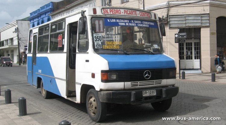 Mercedes-Benz LO 809 - Cuatro Ases PH 50 - San Pedro
DR1287

Línea 11 (Valdivia)
