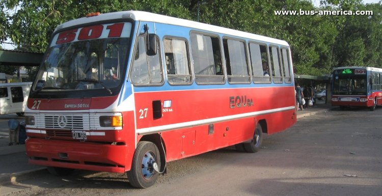 Mercedes-Benz LO 814 - Galicia - EQU
CAA565

Línea 501 (Partido de Alte. Brown), interno 27
