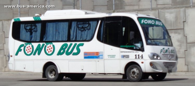 Mercedes-Benz LO 915 - Sudamericanas F-50 280 - Fonobus
JKW502

Fonobus (Emprendimientos), interno 114
