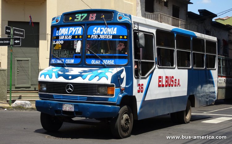 Mercedes-Benz L - El 14 - El Bus
BJE 280

Línea 37B (Asunción), unidad 36

