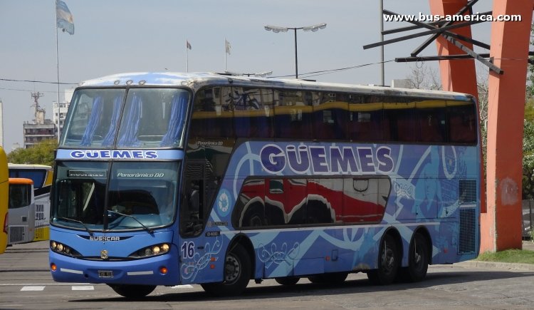 Mercedes-Benz O 400 RSD - Busscar Panorámico DD (en Argentina) - Guemes
FHR 814
[url=https://bus-america.com/galeria/displayimage.php?pid=48703]https://bus-america.com/galeria/displayimage.php?pid=48703[/url]

CP 189 (Prov. Santa Fe)
Guemes (Prov. Santa Fe), interno 16

Ex 20 de Junio
