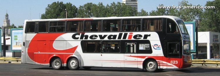 Mercedes-Benz O-400 RSD - DIC Megadic x 2 - Chevallier
Nueva Chevallier, interno 623
