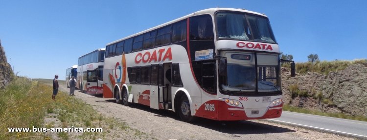 Mercedes-Benz O 400 RSD - Sudamericanas F-50 - COATA
EZT140
http://galeria.bus-america.com/displayimage.php?pid=44062

COATA (Córdoba), patente provincial 1407, interno 2065
