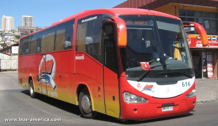 Mercedes-Benz O 500 R - Irizar Century (en Chile) - JM
NW9614

JM, unidad 616
