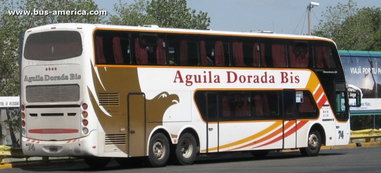 Mercedes-Benz O-500 RSD - Busscar PanorâmicoDD (en Argentina) - Aguila Dorada Bis 074
HLN340
http://galeria.bus-america.com/displayimage.php?pid=30326

Aguila Dorada Bis, interno 74

