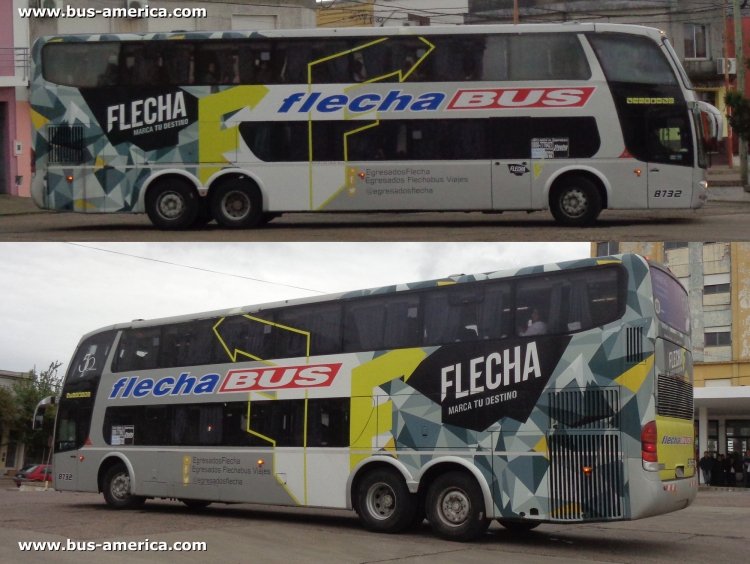 Mercedes-Benz O 500 RSD - Marcopolo Paradiso G6 1800 DD (en Argentina) - Flecha Bus
KSZ608

Flecha Bus, interno 8732
