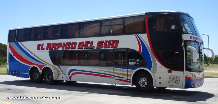 Mercedes-Benz O 500 RSD - Sudamericanas F-50 - Rápido del Sud
GYQ147
[url=http://galeria.bus-america.com/displayimage.php?pid=45597]http://galeria.bus-america.com/displayimage.php?pid=45597[/url]

Línea 233 (Prov. Buenos aires), interno 229


Archivo posteado originalmente en marzo de 2019
