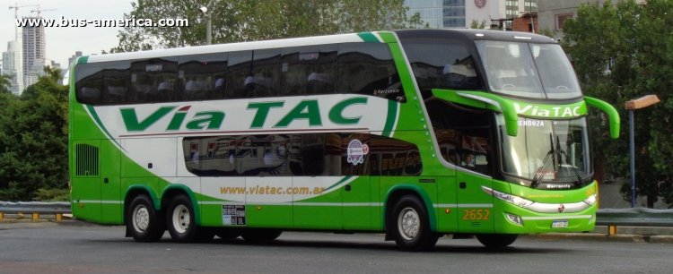 Mercedes-Benz O-500 RSD - Marcopolo Paradiso G7 1800 DD (en Argentina) - Vía TAC
AA452QS

Vía TAC (Rutamar), interno 2652
