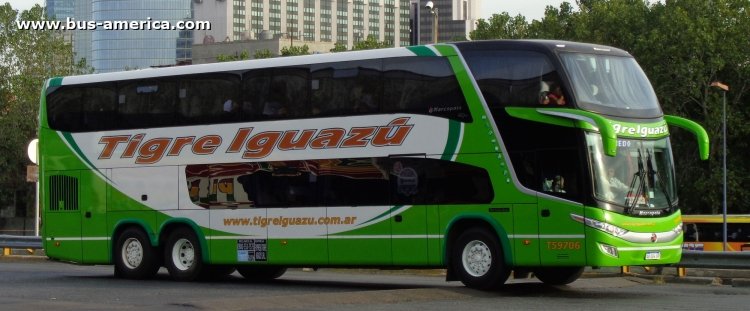 Mercedes-Benz O-500 RSD - Marcopolo Paradiso G7 1800 DD (en Argentina) - Tigre Iguazú
AB004XP
http://galeria.bus-america.com/displayimage.php?pid=44507

Exp. Tigre Iguazú, interno T59706
