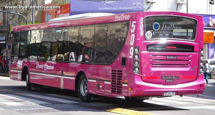 Mercedes-Benz O 500 U - Nuovobus Menghi Euro - Rosario Guaraní , NSR UTE
AE 334 SB

Línea 145 , ex línea 141 (Buenos Aires), interno 509

Línea en servicio desde el lunes 14 de septiembre de 2020, para reemplazar a la prestadora de la línea 141, con la cual compartía recorrido por último día, al momento de la toma fotográfica
