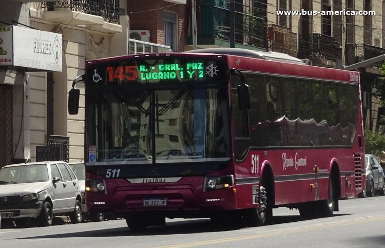 Mercedes-Benz O 500 U - Nuovobus Menghi Euro - Rosario Guaraní , NSR UTE
AE 322 JM

Línea 145 , ex línea 141 (Buenos Aires), interno 511

Línea en servicio desde el lunes 14 de septiembre de 2020, para reemplazar a la prestadora de la línea 141, con la cual compartía recorrido por último día, al momento de la toma fotográfica
