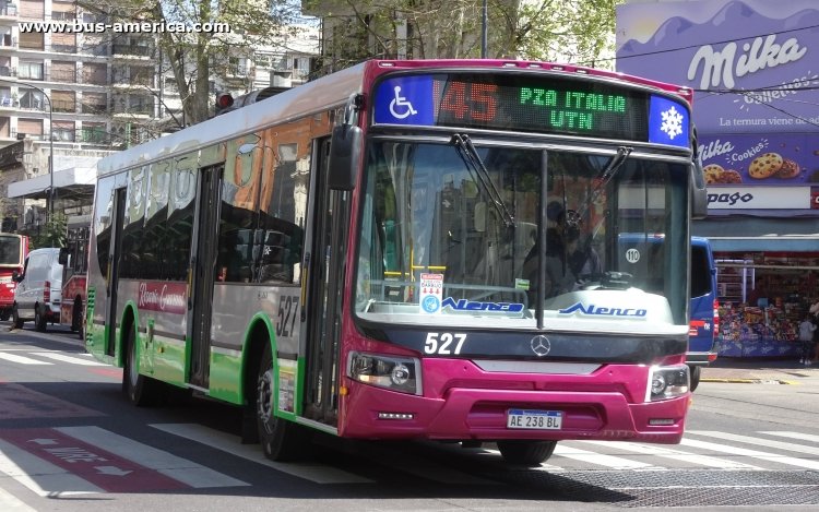 Mercedes-Benz O 500 U - Italbus Tropea - Rosario Guaraní , NSR UTE
AE 238 BL

Línea 145 , ex traza parcial de línea 36 (Buenos Aires), interno 527
