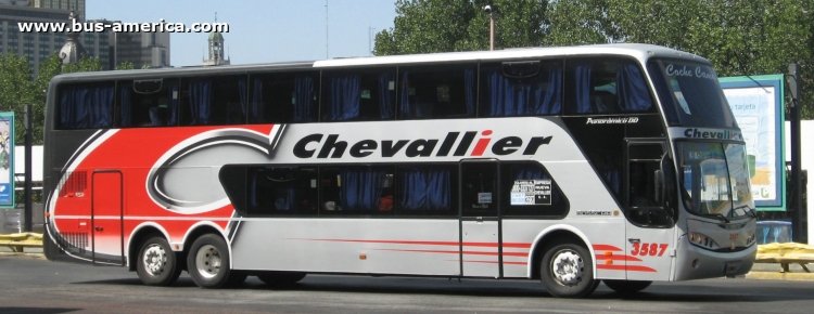 Mercedes-Benz O-500 RSD - Busscar Panorámico DD (en Argentina) - Chevallier
Nueva Chevallier, interno 3587
