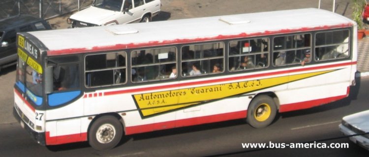 Mercedes-Benz OF - Busscar Urbanus (en Paraguay) - Automotores Guarani
