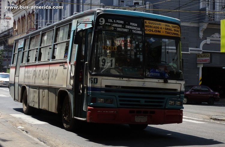 Mercedes-Benz OF 1115 - Caio Vitoria Fe (en Paraguay) - Paraguay
AVF 970

Línea 9 (Asunción), unidad 160
