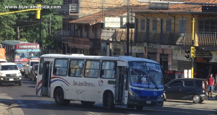 Mercedes-Benz OF - Neobus Spectrum City (en Paraguay) - San José Obrero
BNP 088

Línea 187 (Asunción), unidad 13
