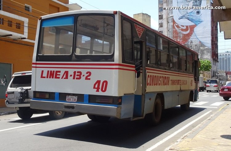Mercedes-Benz OF 1318 - Cano - Conquistador
HBK 238

Línea 13.2 (Asunción), unidad 40
