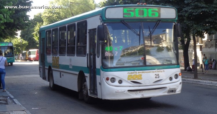 Mercedes-Benz OF 1417 - Bi-Met Corbus - Fuerte Barragan, Municipalidad de La Plata
GEI156

Línea 506 (Partido de La Plata), interno 25
