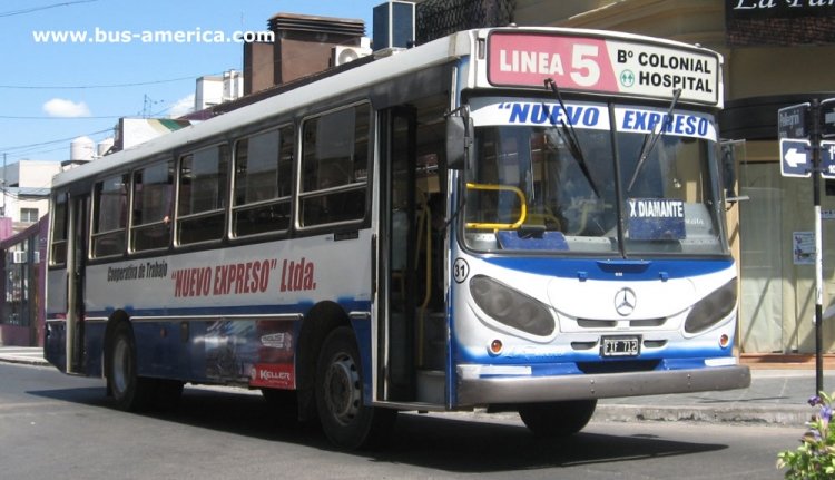 Mercedes-Benz OF 1417 - La Favorita - Coop. Nuevo Expreso
FIF712

Línea 5 (Concordia), interno 31
