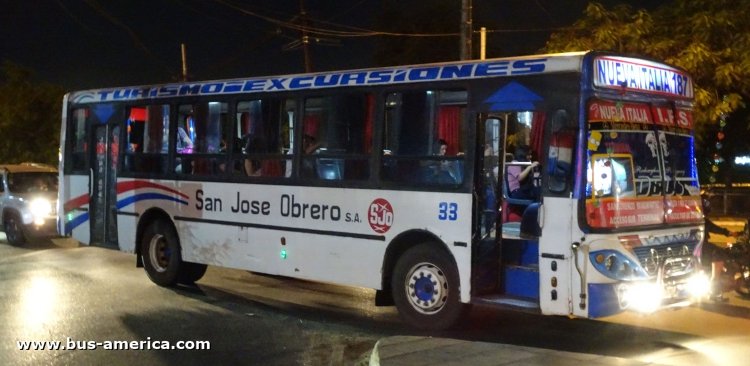 Mercedes-Benz OF 1417 - BiMet Corbus (en Paraguay) - San José Obrero
Línea 187 (Asunción), unidad 33
