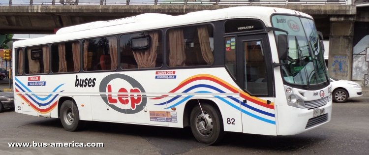 Mercedes-Benz OF 1418 - Comil Versatile (en Argentina) - Lep
HCY112

Buses Lep, interno 82, patente provincial 2897
