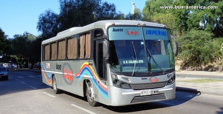 Mercedes-Benz OF 1418 - Comil Versatile (en Argentina) - Lep
HVM617

Buses Lep, interno 91, patente provincial 2923
