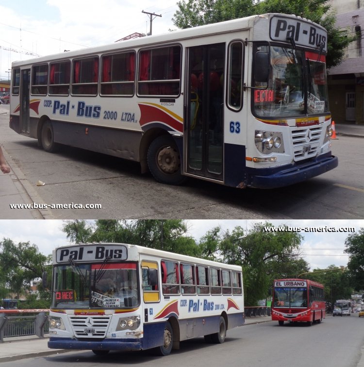 Mercedes-Benz OF 1418 - La Favorita Favorito GR - Coop. Pal-Bus 2000
MDY015

Línea 9A1R1 identificada como "30 Hectareas", interno 63

Desde el 15 de enero de 2016 esta línea adquirió numeración, pasando a ser línea 20. Pues al momento de la foto hacía referencia a un barrio, aunque en el mundo de los papeles tenía número asignado.
Insólitamente a esta le asignaron el número 20 y a la otra el 30, cuando lo razonable hubiese sido a esta asignarle el 30, pues no 
