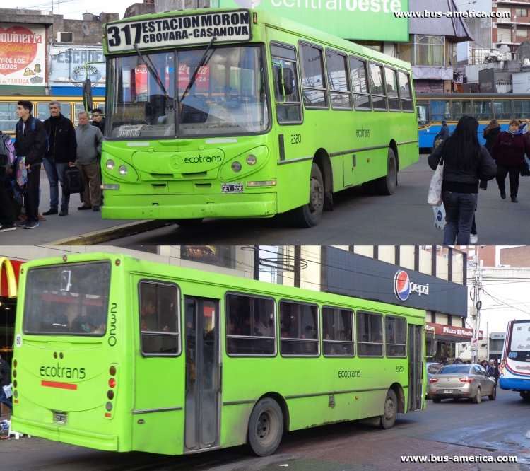 Mercedes-Benz OF 1418 - La Favorita - Ecotrans
GEY588

Línea 317, interno 2321

