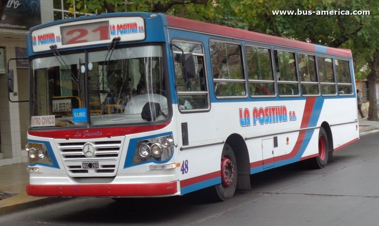 Mercedes-Benz OF 1418 - La Favorita Favorito GR - La Positiva
NQC 284

Línea 21 (San Juan), interno 48
