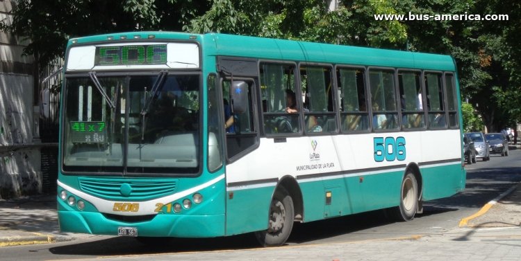 Mercedes-Benz OF 1418 - Metalpar Tronador 2010 - Fuerte Barragan, Municipalidad de La Plata
JZO567

Línea 506 (Partido de La Plata), interno 21
