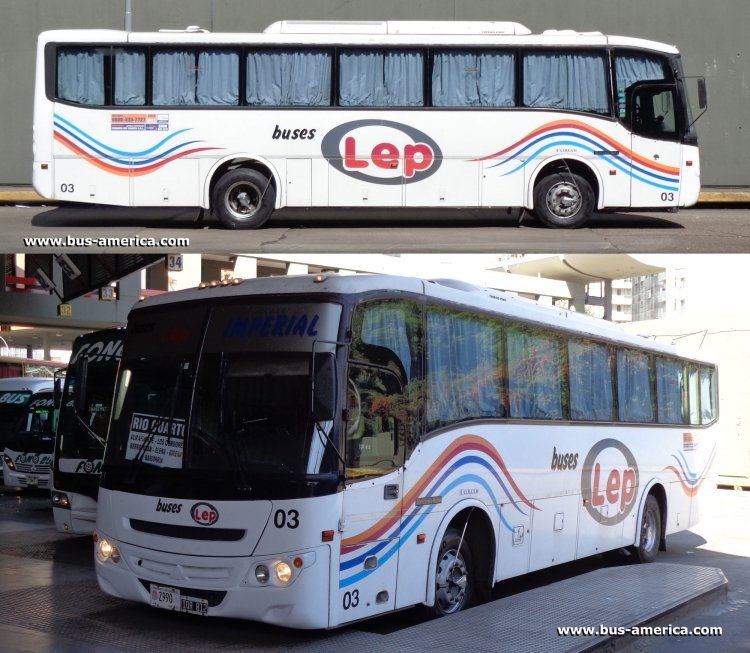 Mercedes-Benz OF 1418 - Saldivia Aries 2 325 - Lep
IQR812

Buses Lep, interno 03, patente provincial 2990
