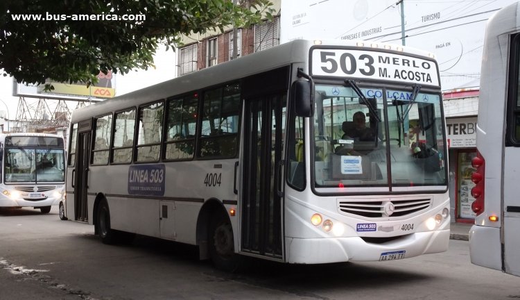 Mercedes-Benz OF 1418 - Metalpar Tronador 2010 - Línea 503 , Trenes Argentinos
AA294TT

Línea provisoria complementaria del Ferrocarril Belgrano Norte (Nacional en Prov. de Buenos Aires)
[Desde 28 de mayo 2018 - hasta 2 de junio 2018 - 26 de junio de 2018]
cumplida por unidad de:
Línea 503 (Pdo. Merlo), interno 4004


Archivo posteado originalmente en julio 2018
