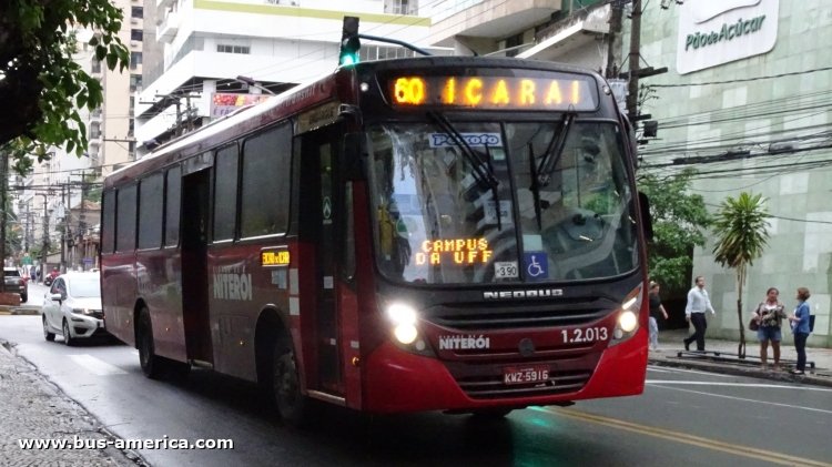 Mercedes-Benz OF 1721 - Neobus Mega Plus - TransNit , Peixoto
KWZ-5916

Linha 60 (Niteroi), unidad 1.2.013
