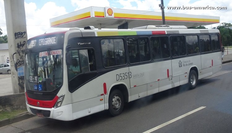 Mercedes-Benz OF 1721 - Marcopolo Novo Torino - Santa Cruz , Campo Grande
Linha 397 (Rio de Janeiro), unidad D53513
