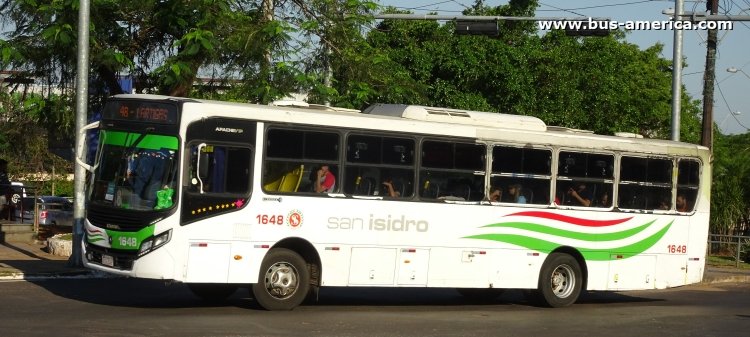 Mercedes-Benz OF 1722 - CAIO Apache Vip (en Paraguay) - San Isdro
STU 048

Línea 48 (Asunción), interno 1648
