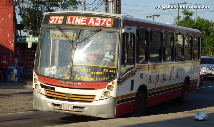 Mercedes-Benz OF 1722 - Neobus Mega (en Paraguay) - ADUSA
YAS 838
[url=http://galeria.bus-america.com/displayimage.php?pid=49458]http://galeria.bus-america.com/displayimage.php?pid=49458[/url]

Línea 37C (Asunción), unidad 140
