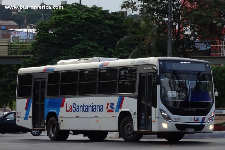 Mercedes-Benz OF 1722 M - Marcopolo Novo Torino (en Paraguay) - La Santaniana
BXL 625

La Santaniana, unidad 1602

