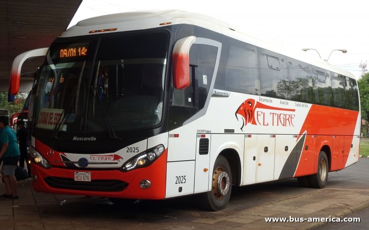 Mercedes-Benz OF - Mascarello Roma M4 (en Paraguay) - El Tigre
HCU676
[url=http://galeria.bus-america.com/displayimage.php?pid=44904]http://galeria.bus-america.com/displayimage.php?pid=44904[/url]

El Tigre, unidad 2025
