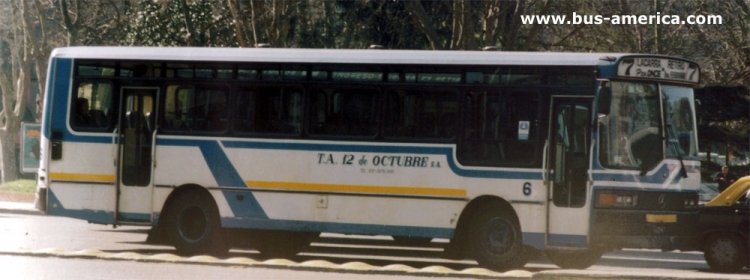 Mercedes-Benz OH 1314 - Automotores Argentina - 12 de Octubre
¿C.142----?
http://galeria.bus-america.com/displayimage.php?pid=40985

Primer ómnibus de esta carrocería , con un desarrollo de ventaniilas desusado a principios de los 80s por carrocerías Costa Brava y el sistema de apertura de puertas de carrocerías Suyai. 
