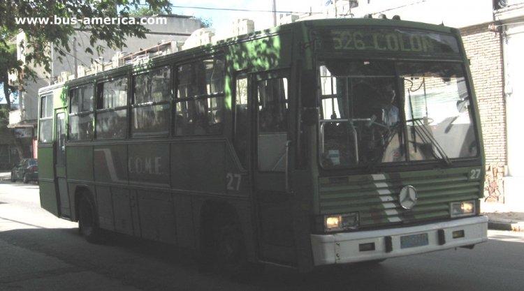 Mercedes-Benz OH 1315 - Caio Vitoria (en Uruguay) - C.O.M.E.
STC1227
Se puede consultar la historia de esta empresa en : http://www.grupoaclo.es.tl/Comesa-_-46-A%F1os-de-Historia.htm

