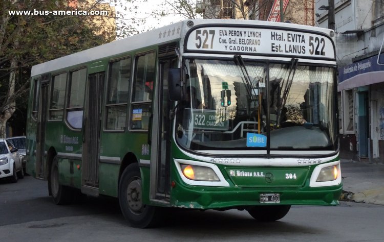 Mercedes-Benz OH 1315 L SB - Italbus Tropea - El urbano
HMW 410

Línea 522 (Pdo. Lanús), interno 304 [2016 - 2018]
Ex línea 45 (Buenos Aires), interno 6 [julio 2012 - enero 2016]
Ex línea 902 (Resistencia - Corrientes), interno 106 [2008 - 2012]
