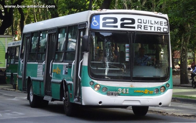 Mercedes-Benz OH 1315 L SB - Metalpar Tronador - Línea 22
IEK871

Línea 22 (Buenos Aires), interno 341
Ex Línea 159 (Buenos Aires), interno 145
