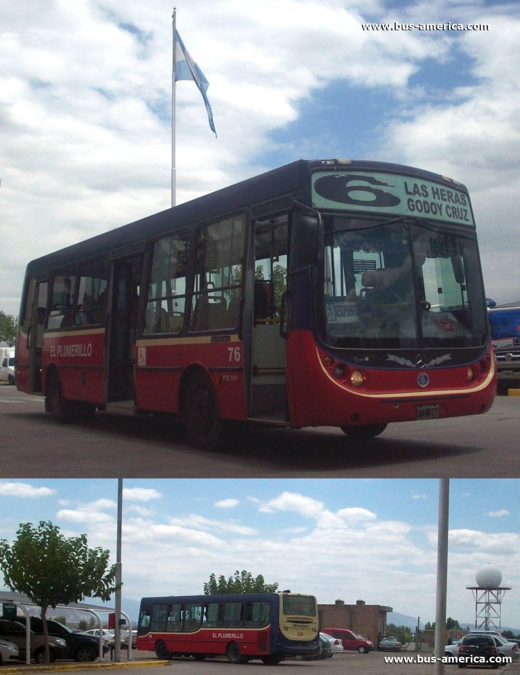 Mercedes-Benz OH 1315 L SB - Metalpar Tronador - El Plumerillo
FFI884

Grupo 6, línea 63 (Mendoza), interno 76
