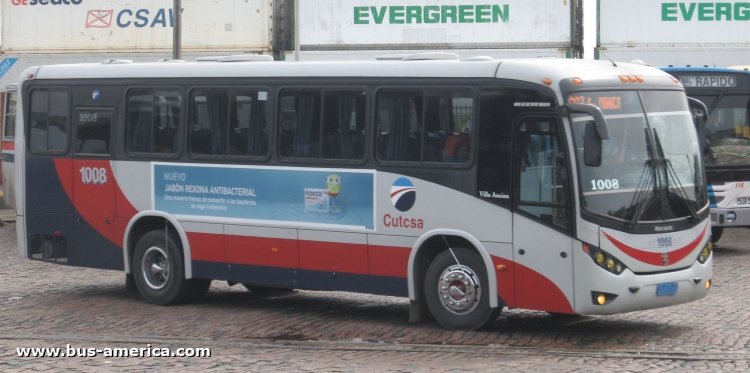 Mercedes-Benz OH 1420 - Marcopolo Ideale 770 (en Uruguay) - CUTCSA
STI0016

Línea 227 (Montevideo area metropolitana), interno 1008
