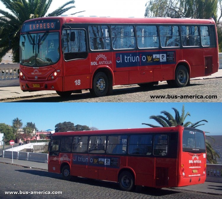 Mercedes-Benz OH 1518 - Marcopolo Torino G7 (en Uruguay) - Sol Antigua
LTC1102
