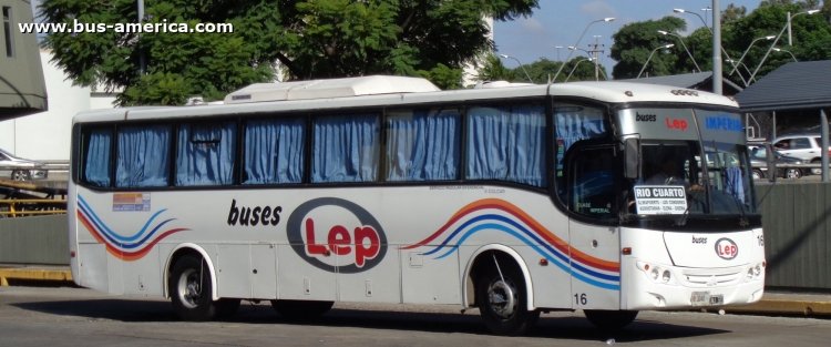 Mercedes-Benz OH 1518 - Saldivia Aries 2 325 - Lep
JWJ321

Buses Lep, interno 16, patente provincial 3040
