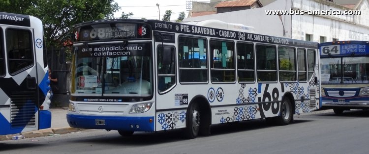 Mercedes-Benz OH 1618 L SB - Italbus Tropea - Sesenta y Ocho / Trenes Argentinos
ORB 230

Línea provisoria La Paternal-Villa del Parque, complementaria del servicio ferroviario Línea San Martín (Buenos Aires), cumplida con unidad de
Línea 68 (Buenos Aires), interno 101

